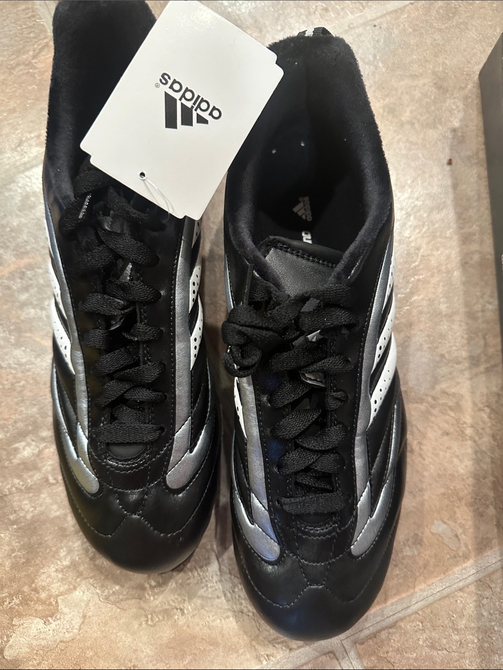adidas Men’s Black and Silver Athletic Shoes